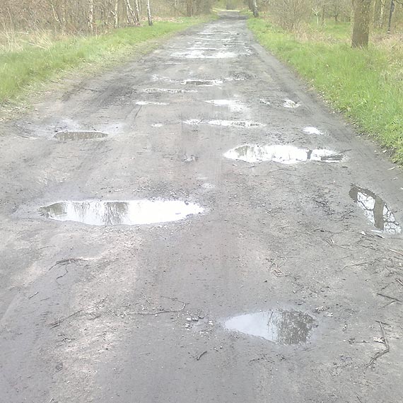 Urz�d Miejski odpowiada w sprawie drogi w �adzinie: Przewidziany jest remont cz�stkowy w czerwcu