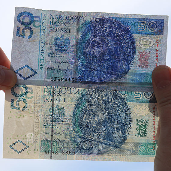 Uwa�ajcie na fa�szywe pi��dziesi�cioz�ot�wki! 