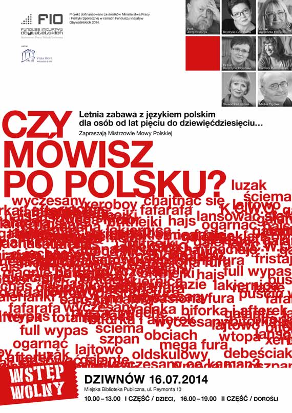 "Czy m�wisz po polsku" letnia zabawa z j�zykiem polskim