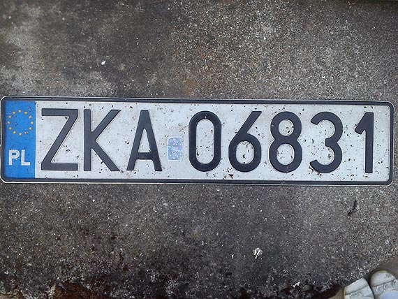 Znaleziono tablic rejestracyjn. Szukamy jej waciciela