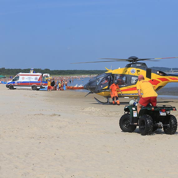 Tragedia na plaży. Utonął mężczyzna. Zobacz film!