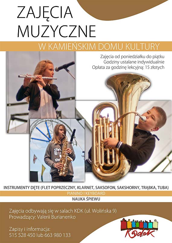 Rekrutacja na zajcia w Kamieskim Domu Kultury