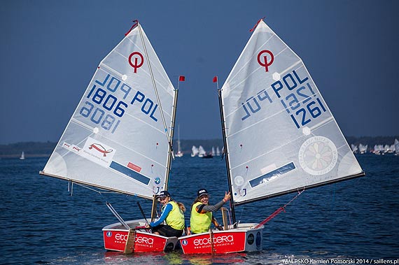 Niemcy na czele po 1.dniu Mi�dzynarodowych Mistrzostw Polskiej Klasy Optimist
