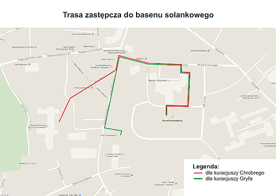 Utrudnienia spowodowane rozbudową szpitala. Trasy zastępcze do basenu solankowego