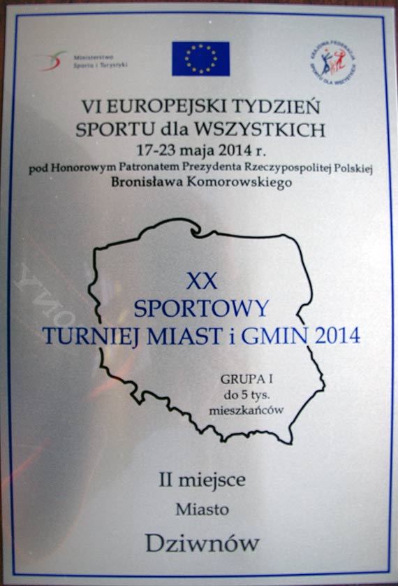 VI Europejski tydzie� sportu - Dziwn�w na II miejscu w Polsce