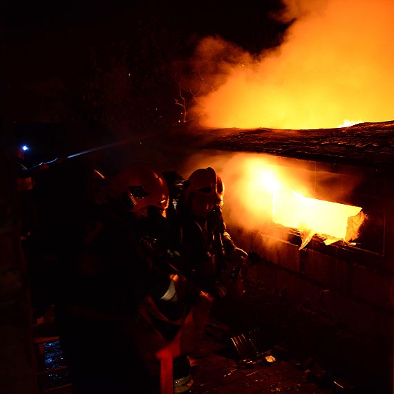 Po�ar kot�owni w Wicku