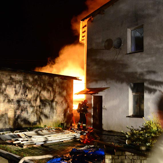 Po�ar kot�owni w Wicku