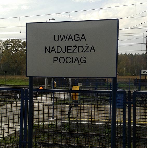 Stacja PKP w Wysokiej  Kamie�skiej monitorowana