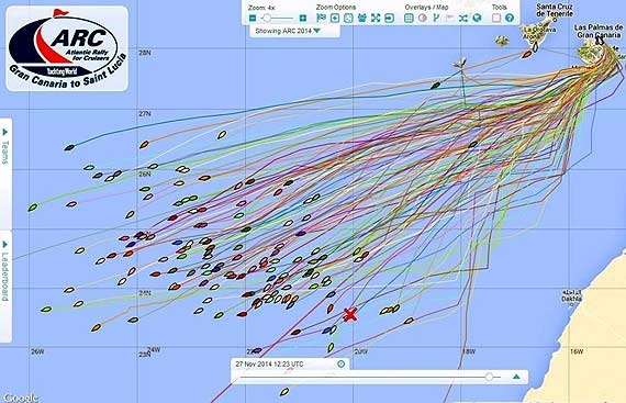 Szymon na Puffinie trzyma si� stawki regat
