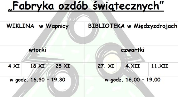 Świąteczne warsztaty kreatywne w Wapnicy