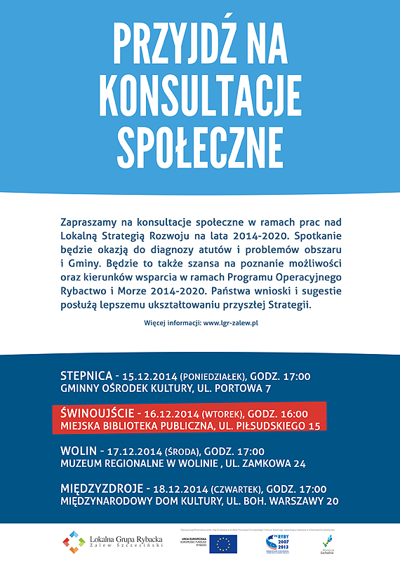 Zapraszamy na konsultacje spo�eczne