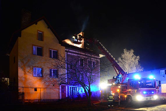 Po�ar domu jednorodzinnego w Mi�dzyzdrojach