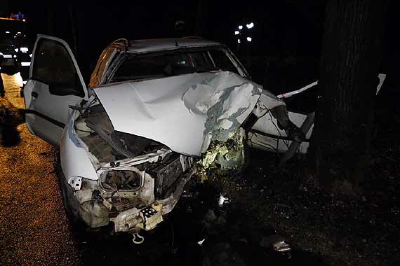 Wypadek na drodze powiatowej Gosty� - �wierzno