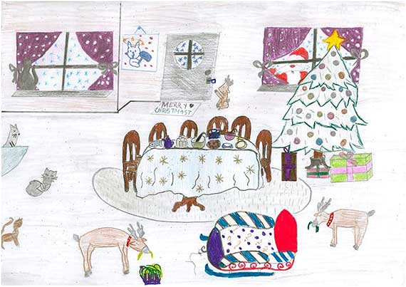 Ko�o Plastyczne ze Szko�y Podstawowej nr 2 przes�a�o kartki �wi�teczne