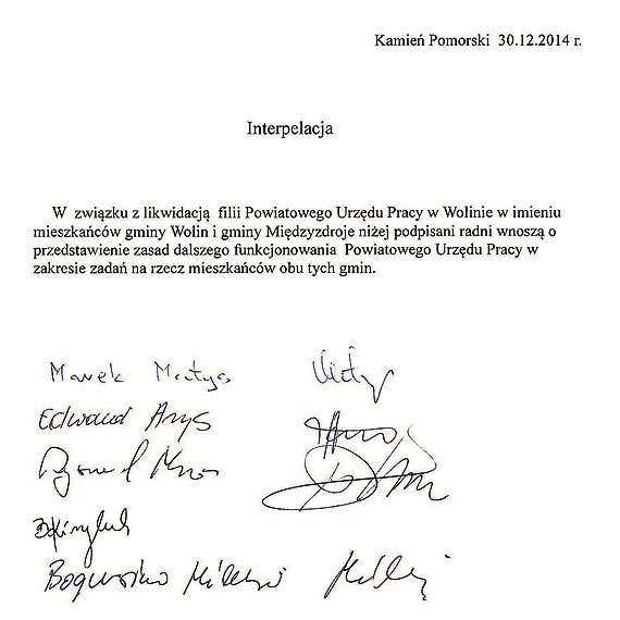 Co z fili� Powiatowego Urz�du Pracy w Wolinie?