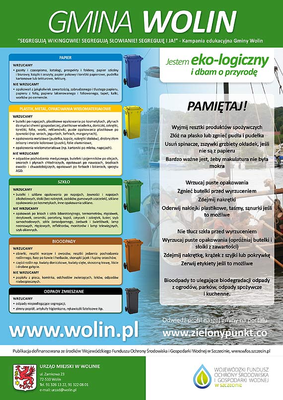 Zapoznaj si� z nowymi zasadami segregacji odpad�w komunalnych w gminie Wolin
