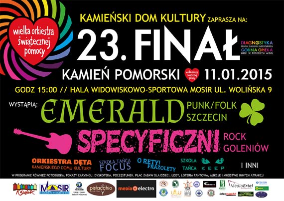 Atrakcje Kamieńskiego Finału Wielkiej Orkiestry Świątecznej Pomocy