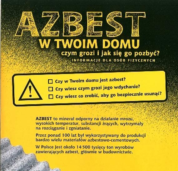 Usuwanie wyrob�w zawieraj�cych azbest z terenu gminy Kamie� Pomorski