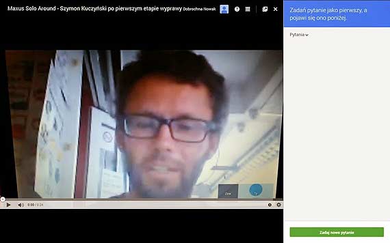 Wideorozmowa z Szymonem