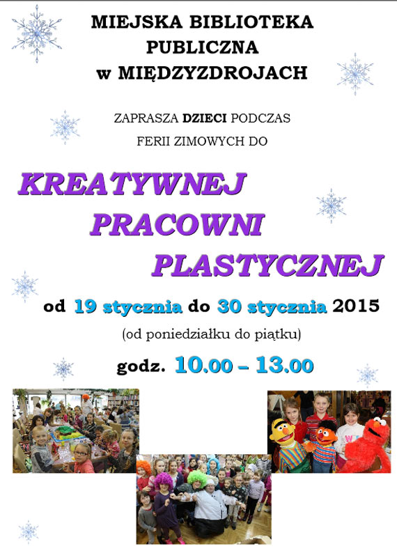 Ferie 2015 w mi�dzyzdrojskiej bibliotece
