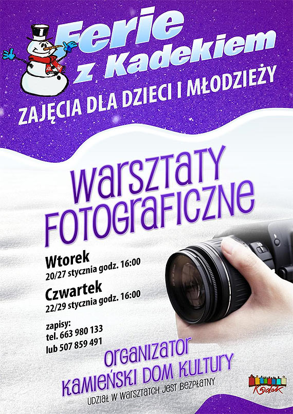 Warsztaty Fotograficzne KDK w Kamieniu Pomorskim