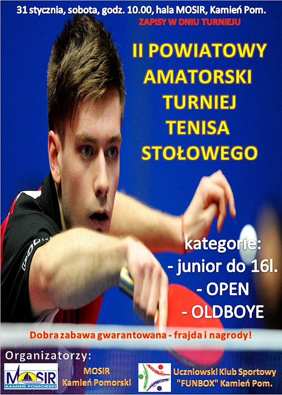 II Powiatowy Amatorski Turniej Tenisa Sto�owego w Kamieniu Pomorskim
