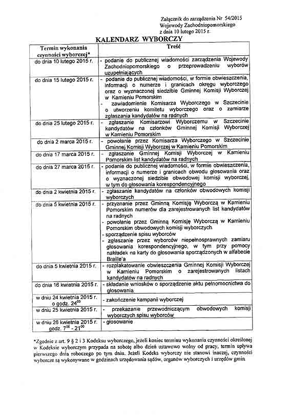 Zarz�dzenie wojewody zachodniopomorskiego