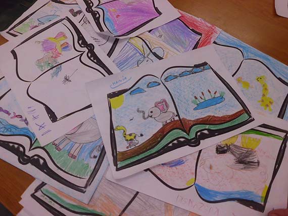 Lekcja biblioteczna „ BIBLIOTEKA PELNA WIEDZY” dla Tygrysk�w z przedszkola ‘Promyk S�o�ca”