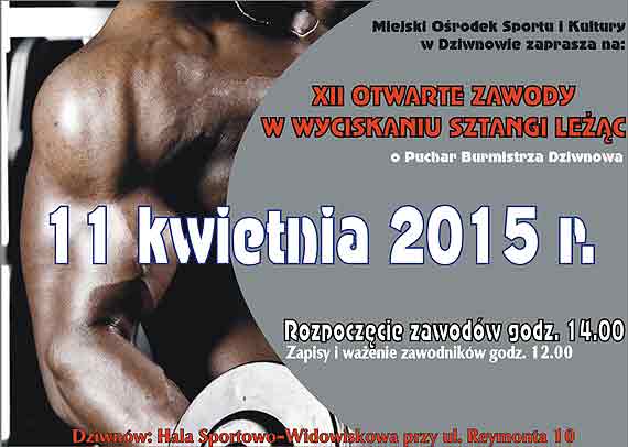 XII Otwarte Zawody w Wyciskaniu Sztangi Le��c