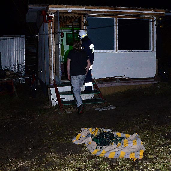 K��tnia rodzinna powodem po�aru w Lubinie?