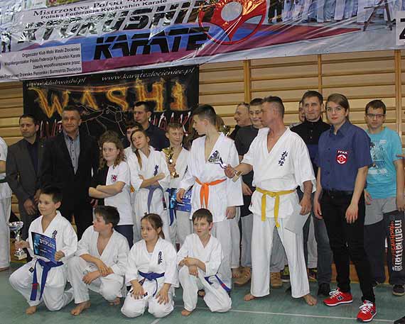 Karatecy  Mistrzostwach Polski P�nocnej Polskiej Federacji Kyokushin Karate