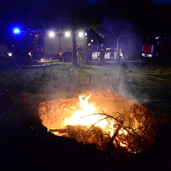 Mieszkańcy zobaczyli łunę