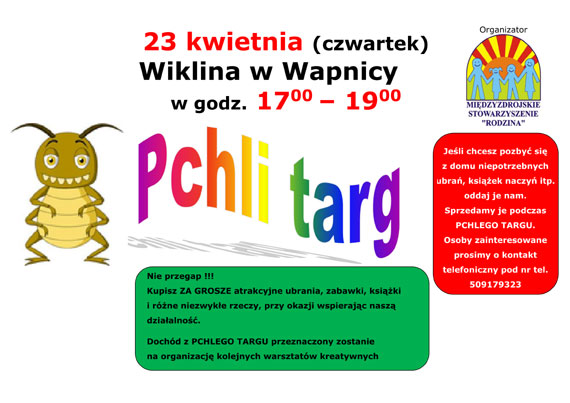 Przyjd� na Pchli Targ w Wapnicy! 