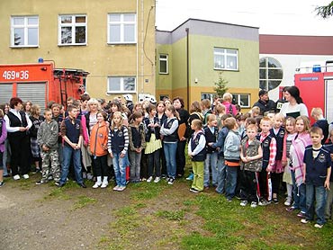 Kołczewo: Strażacy ćwiczyli ewakuację szkoły