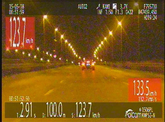 Kierowca audi jako pierwszy w wojew�dztwie straci� prawo jazdy za nadmiern� pr�dko��