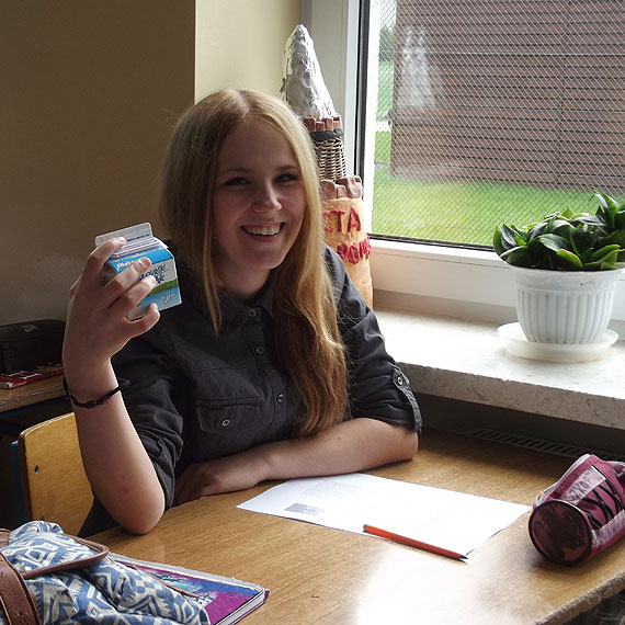 Dzie� Mleka w Publicznym Gimnazjum w Kamieniu Pomorskim