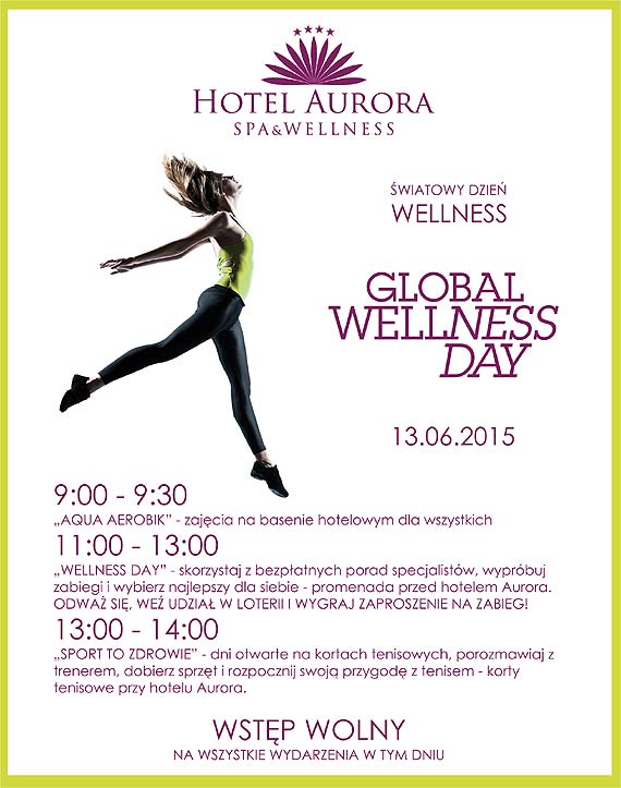 Sp�d� �wiatowy Dzie� Wellness w Hotelu Aurora w Mi�dzyzdrojach