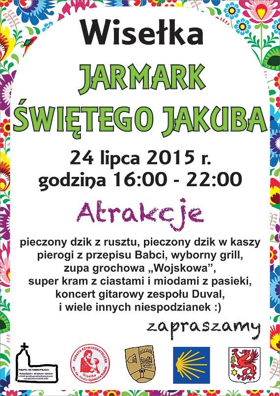Parafia Rzymskokatolicka PW.�w.J�zefa Opiekuna Rodzin zaprasza na Jarmark �wi�tego Jakuba