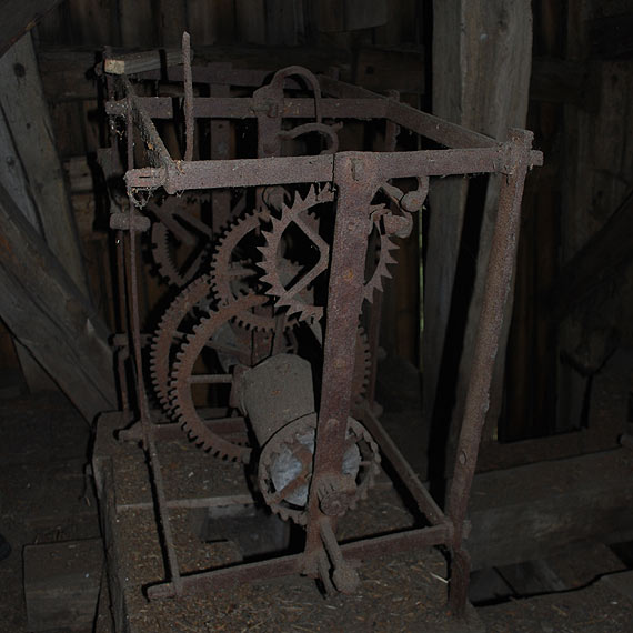 Mechanizm zegarowy z ko�cio�a w Mechowie w MHZK