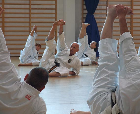 Kadra Polski w karate w Domu Wczas�w Dzieci�cych w Mi�dzyzdrojach 