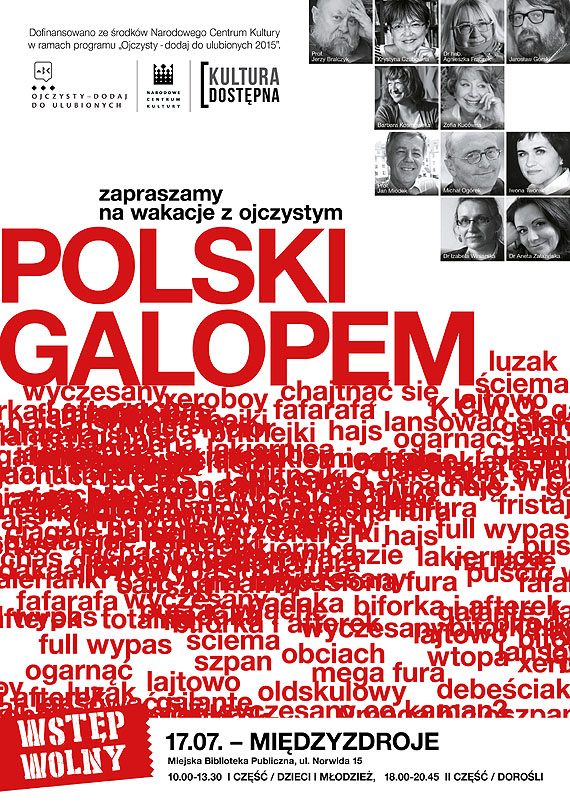 Prof. Bralczyk, prof. Miodek, Kuc�wna …. czyli „Polski galopem” ju� 17 lipca w Mi�dzyzdrojach!