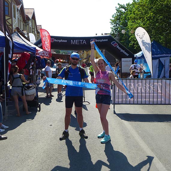 Biegacz z Kamienia Pomorskiego na biegu 3 x �nie�ka = 1 x Mont Blanc