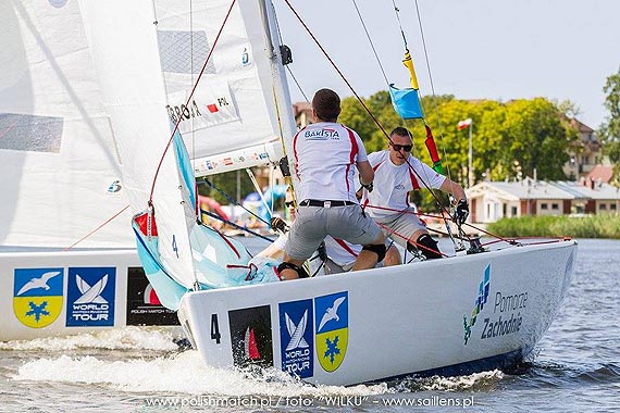 David Gilmour zwyci�a rund� kwalifikacyjn� Dziwn�w Match Race Trwaj� regaty Polish Match Tour w Dziwnowie