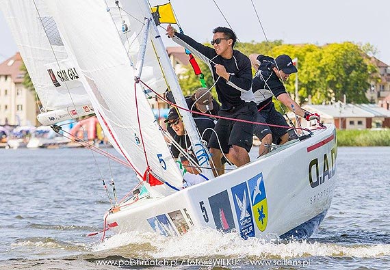 David Gilmour zwyci�a rund� kwalifikacyjn� Dziwn�w Match Race Trwaj� regaty Polish Match Tour w Dziwnowie