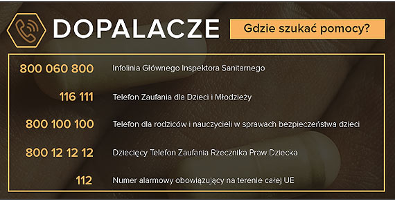 Dopalacze. Gdzie szuka� pomocy? Najwa�niejsze numery telefon�w