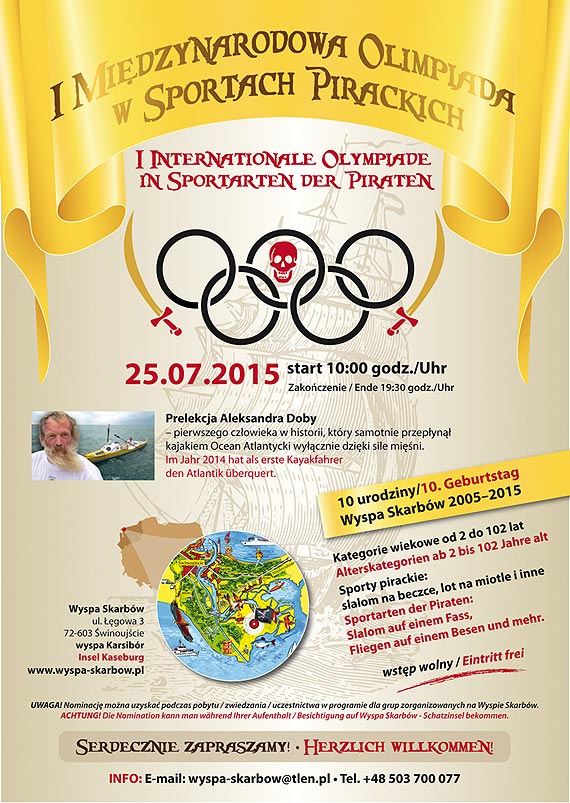 I Mi�dzynarodowa Olimpiada w Sportach Pirackich 25.07.2015