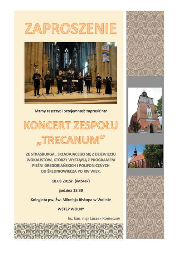 Koncert zespo�u „TRECANUM” w Wolinie