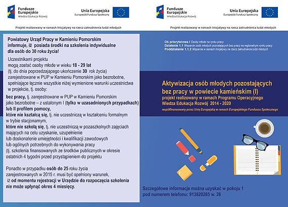 Powiatowy Urz�d Pracy w Kamieniu Pomorskim informuje, i� posiada �rodki finansowe dla os�b bezrobotnych do 30 roku �ycia w ramach Bonu  na zasiedlenie