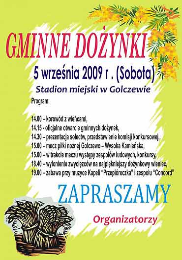 W Golczewie do�ynki ju� w sobot�