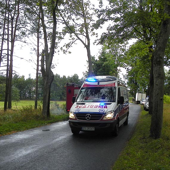 Wypadek autokaru z dzie�mi ko�o Kamienia Pomorskiego